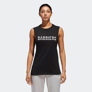 NWOT Adidas Climalite No Barriers Graphic Tank Top in Black